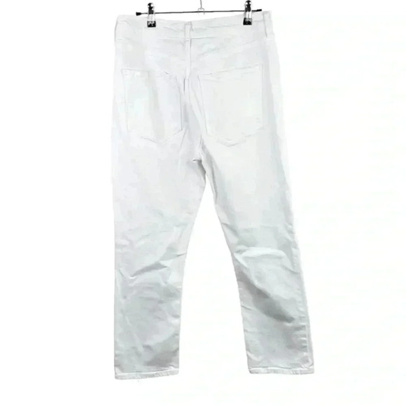 AGOLDE White Riley High Waisted Straight Leg Crop Jean - Picture 3 of 9